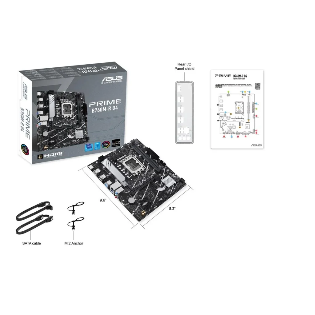Материнская плата Asus Prime B760M-R D4 Socket 1700 UA