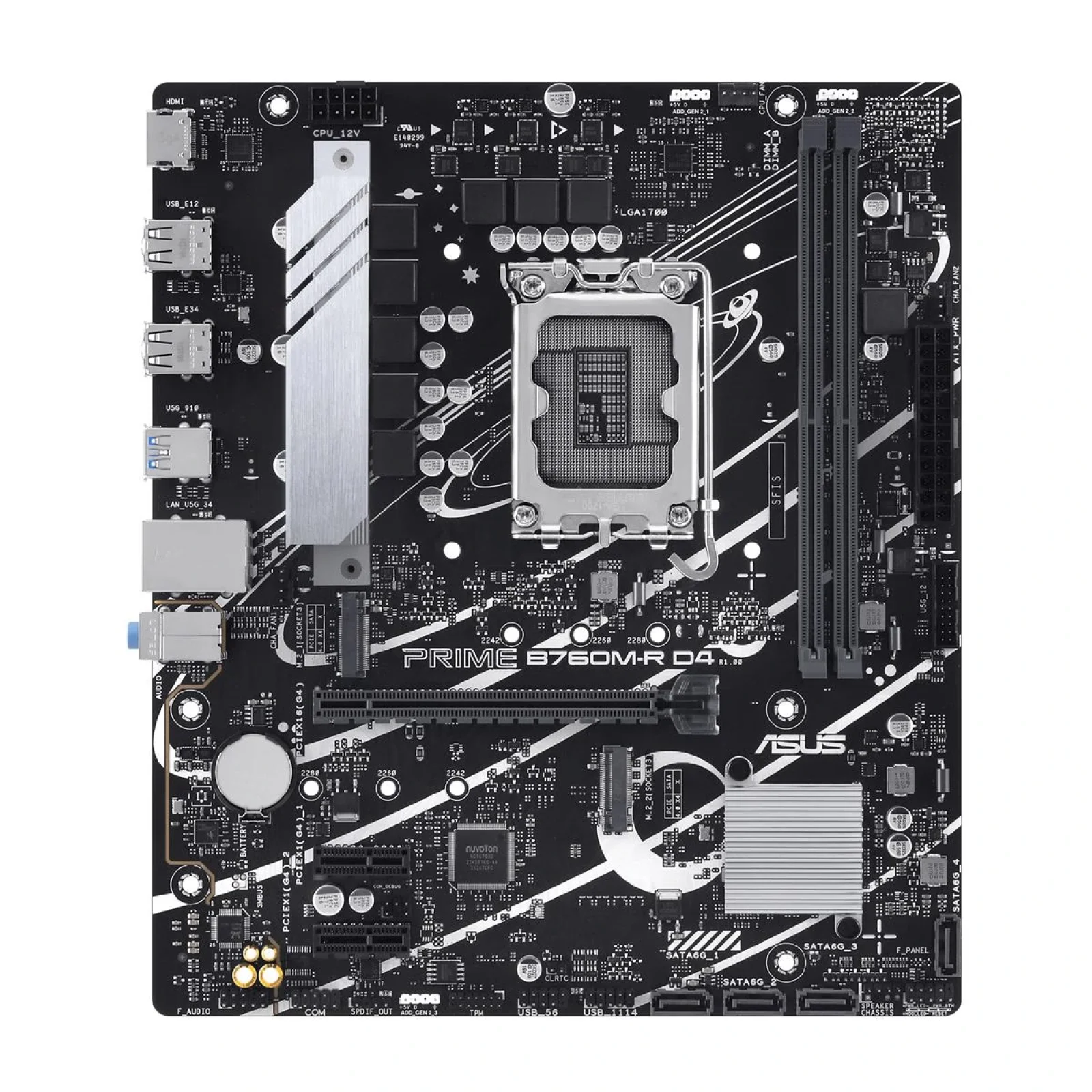 Материнська плата Asus Prime B760M-R D4 Socket 1700 UA