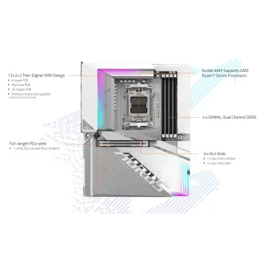 Материнська плата Gigabyte B650E A Stealth Ice Socket AM5 UA