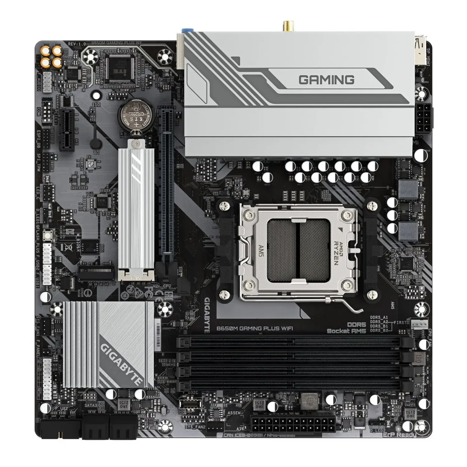 Материнська плата Gigabyte B650M Gaming Plus WiFi Socket AM5 UA