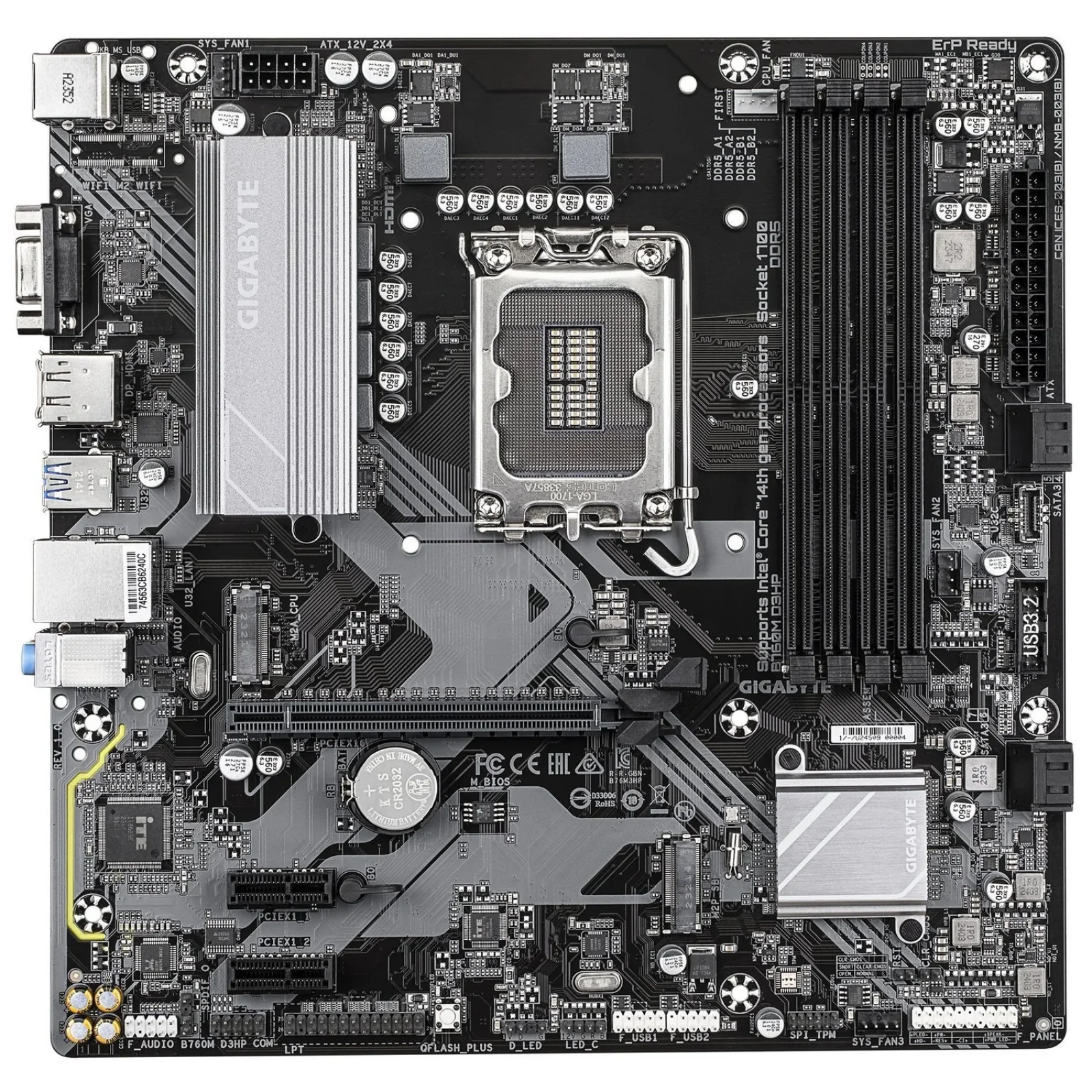 Материнская плата Gigabyte B760M D3HP Socket 1700 UA