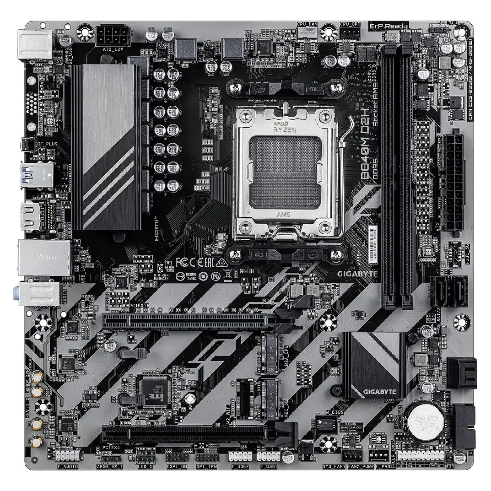 Материнская плата Gigabyte B840M D2H Socket AM5 UA