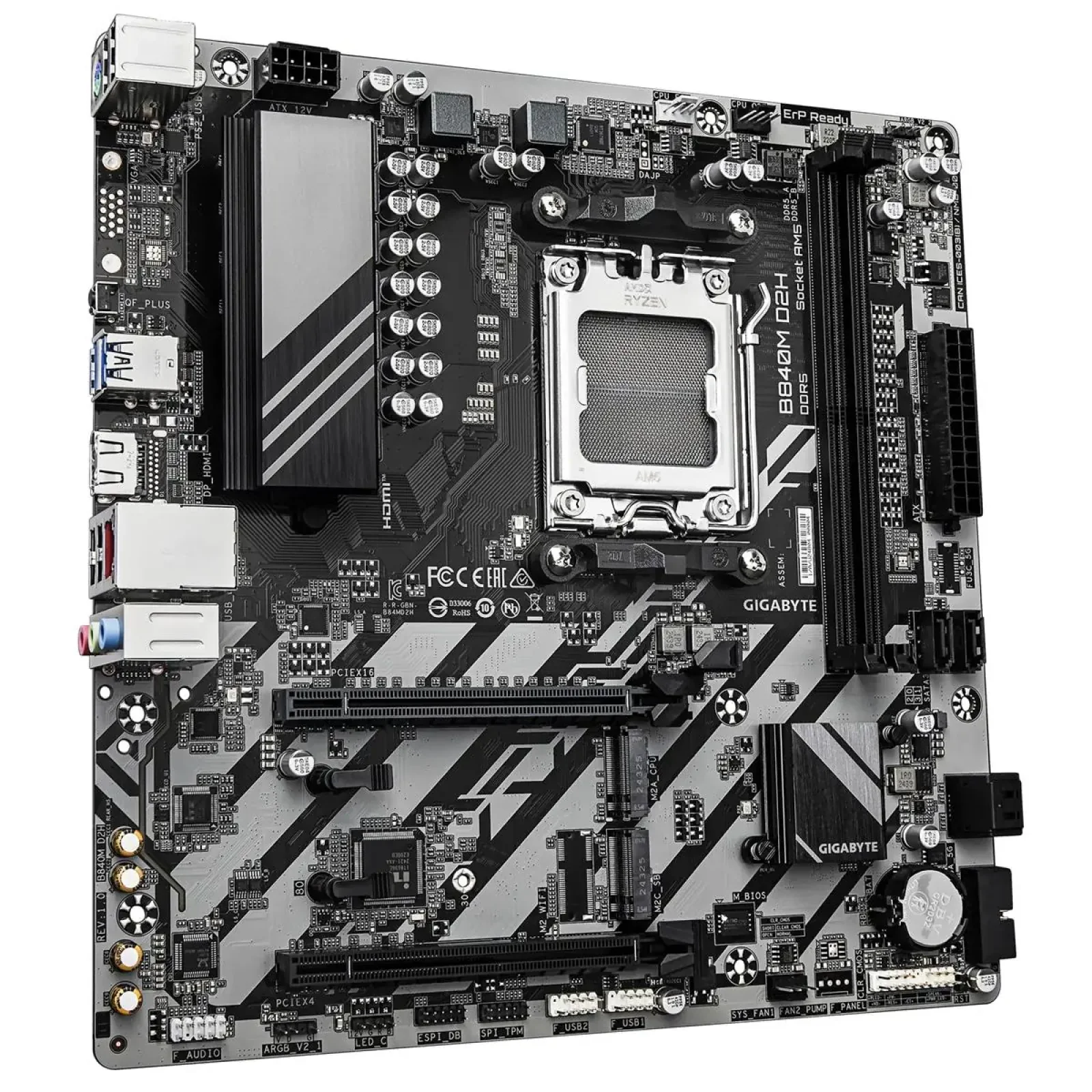 Материнская плата Gigabyte B840M D2H Socket AM5 UA