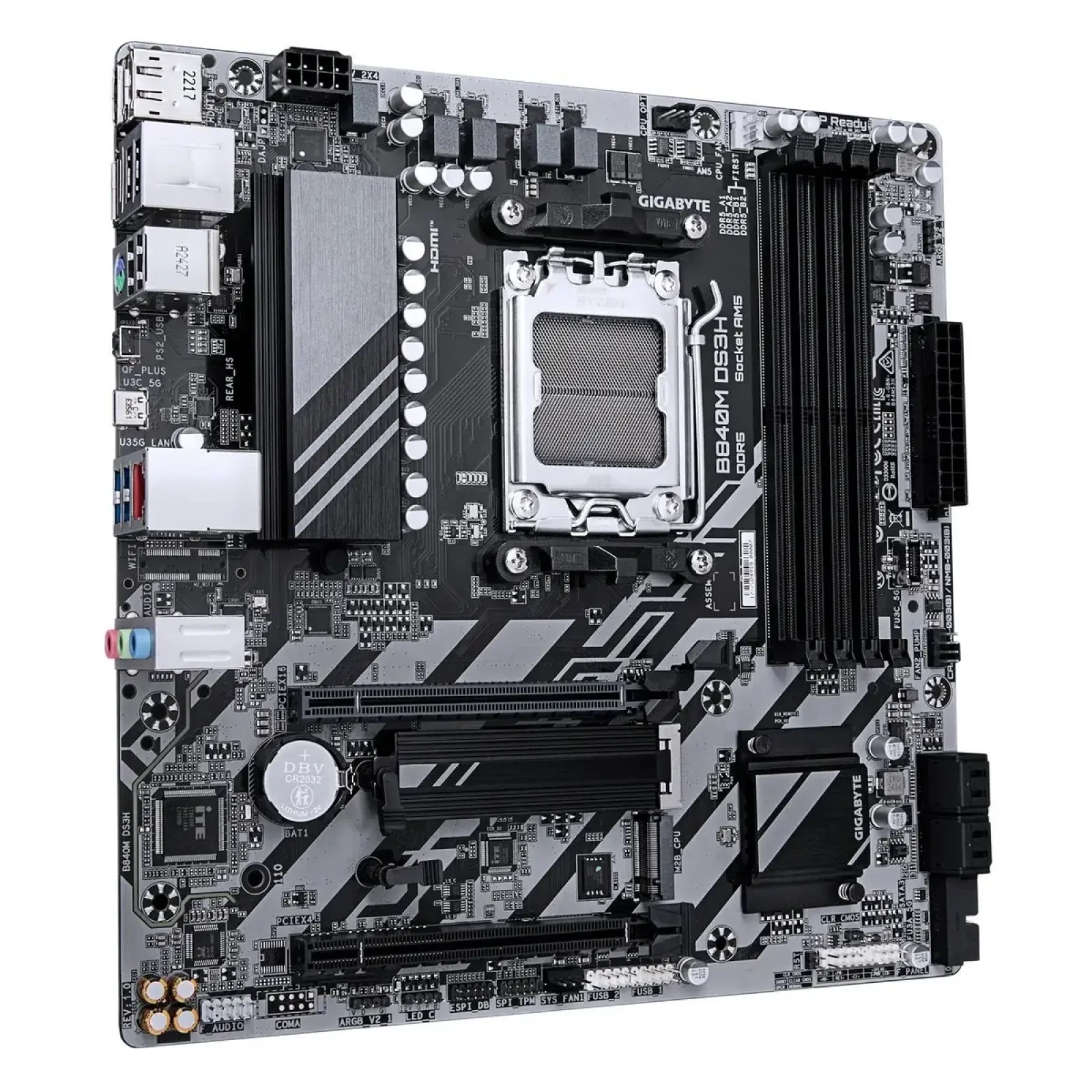 Материнська плата Gigabyte B840M DS3H Socket AM5 UA