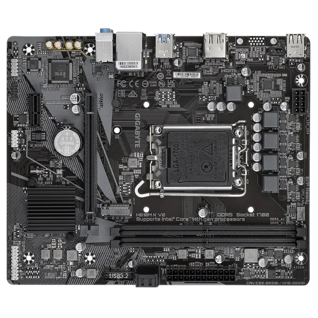 Материнська плата Gigabyte H610M K V2 Socket 1700 UA