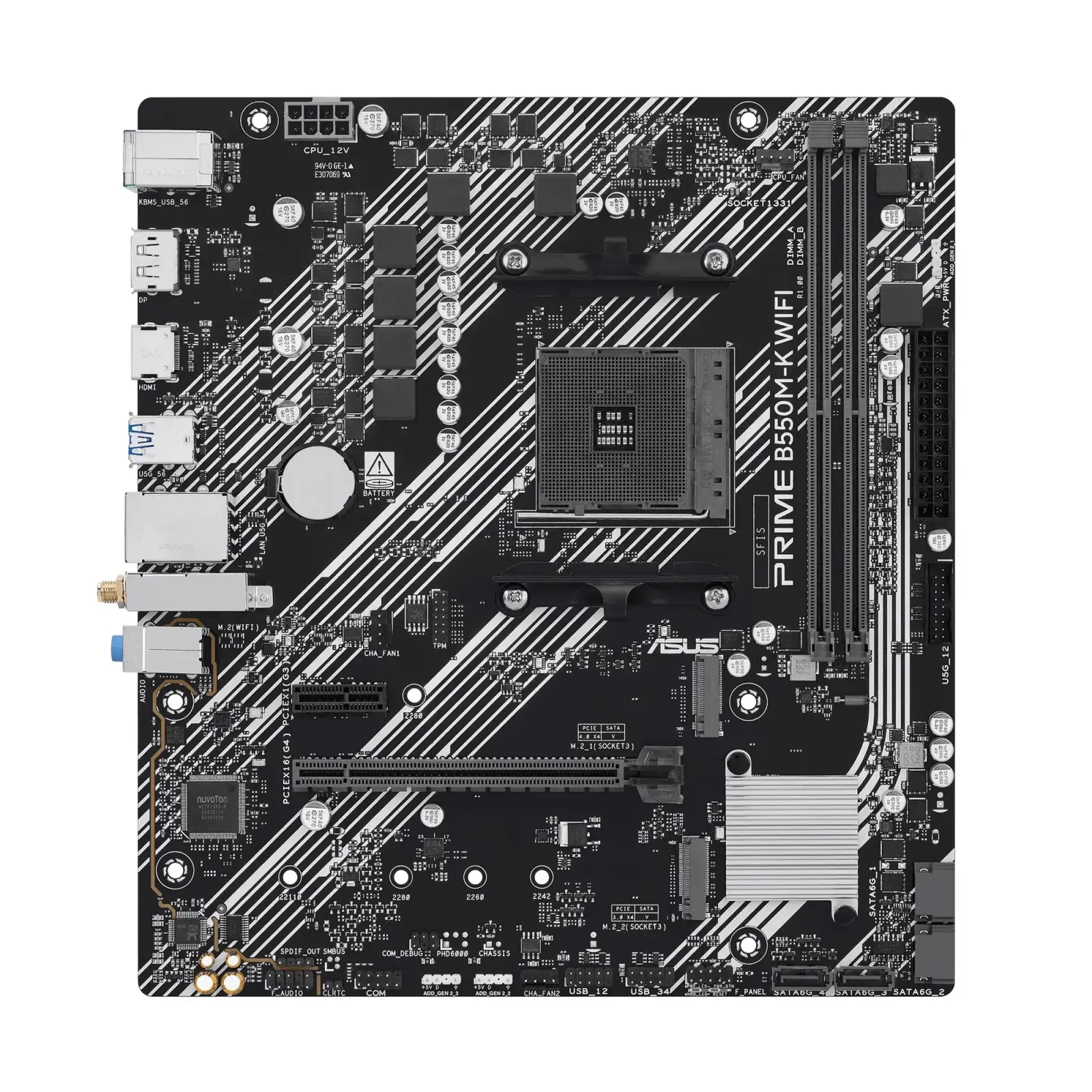 Материнская плата Asus Prime B550M-K WiFi s-AM4 UA