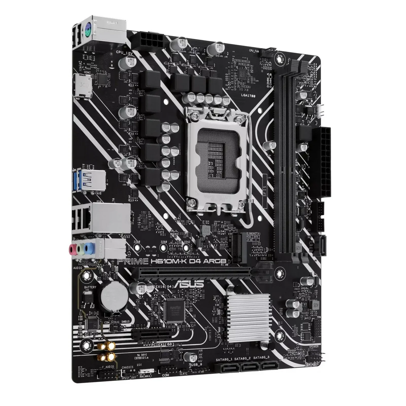 Материнская плата Asus Prime H610M-K D4 ARGB Socket 1700 UA