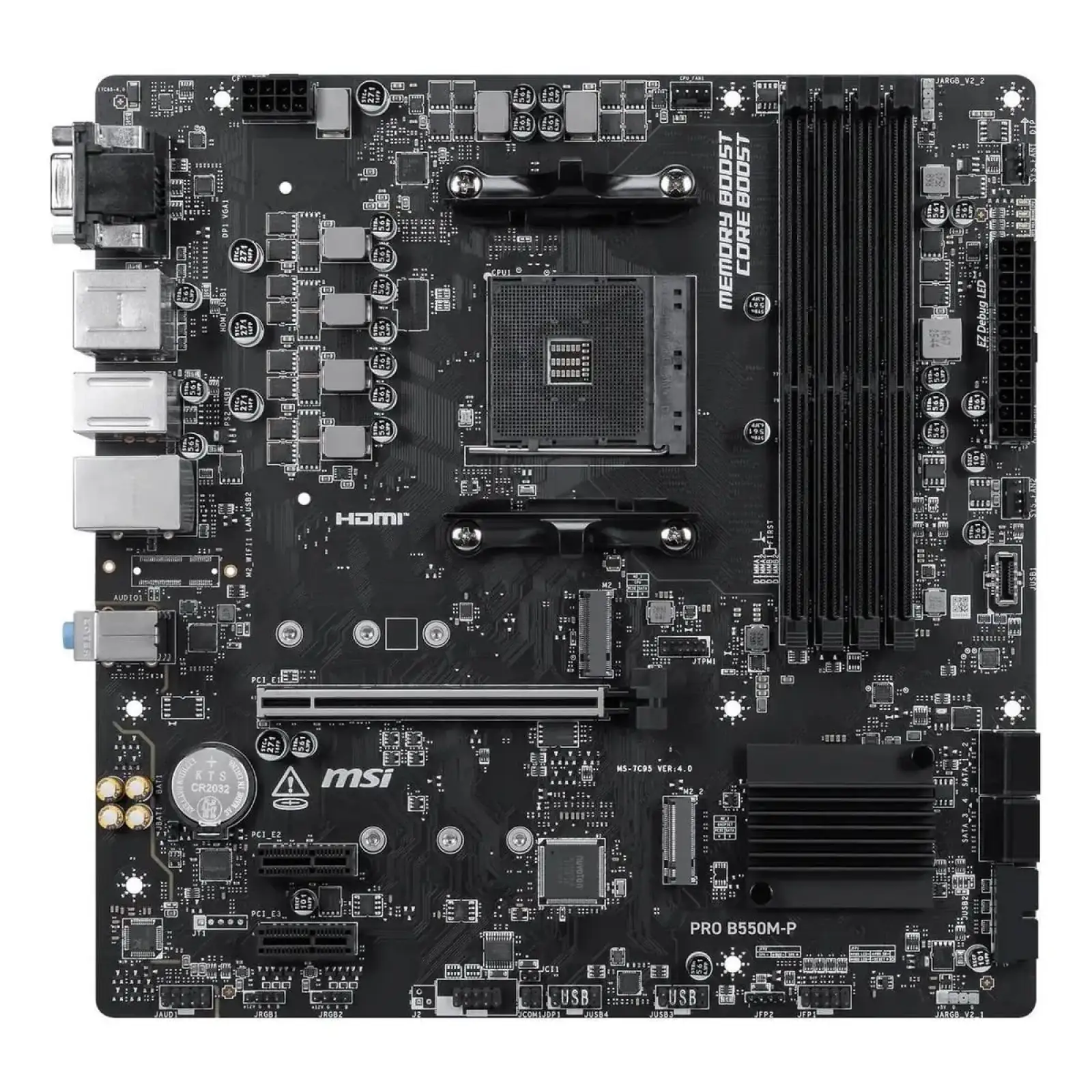 Материнська плата MSI Pro B550M-P Socket AM4 UA