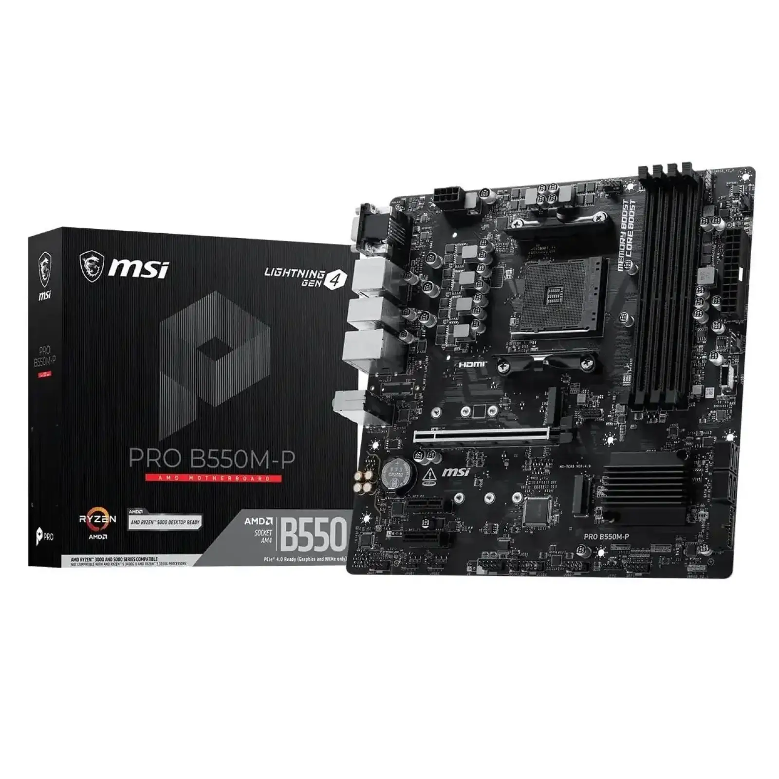 Материнська плата MSI Pro B550M-P Socket AM4 UA