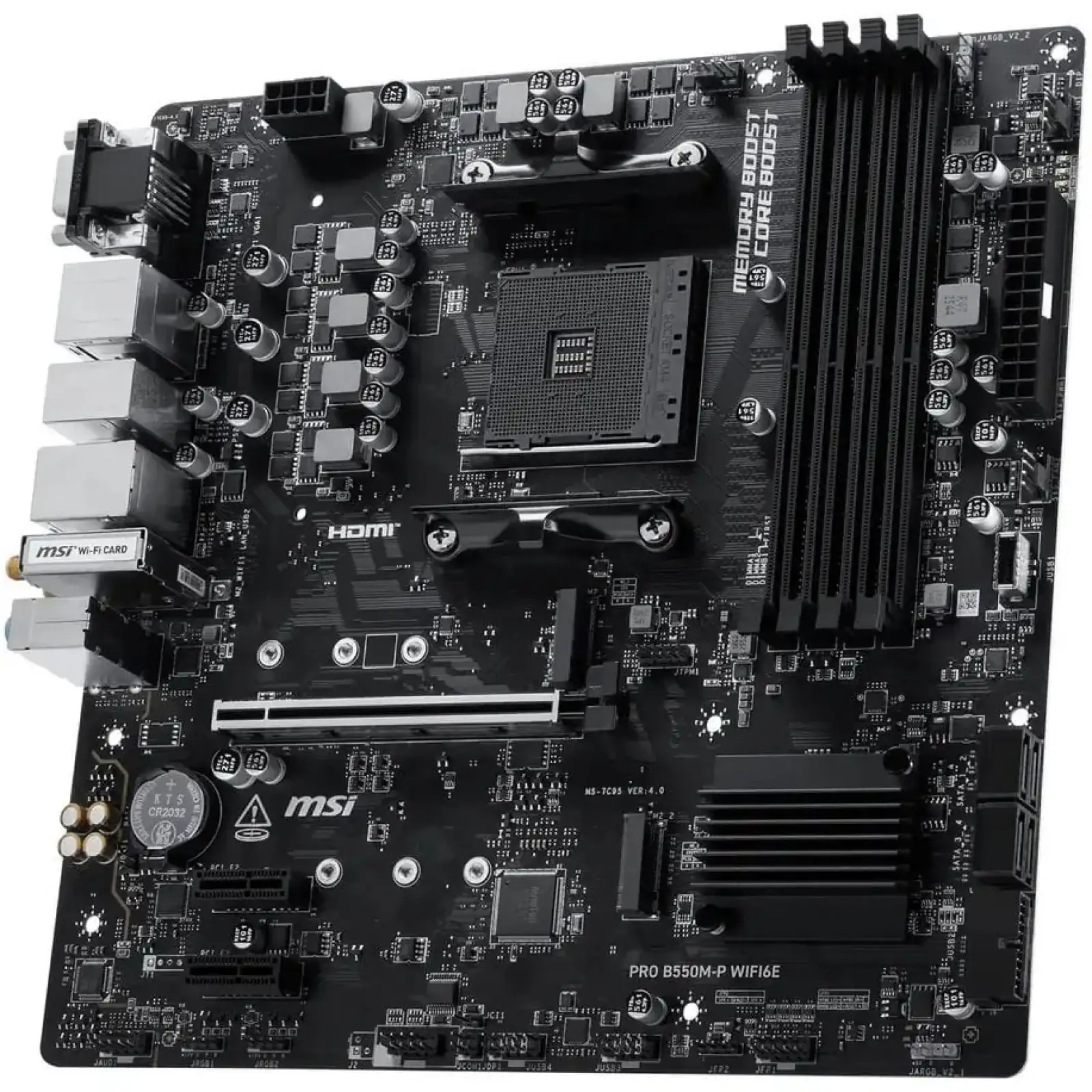 Материнська плата MSI Pro B550M-P WiFi6E Socket AM4 UA