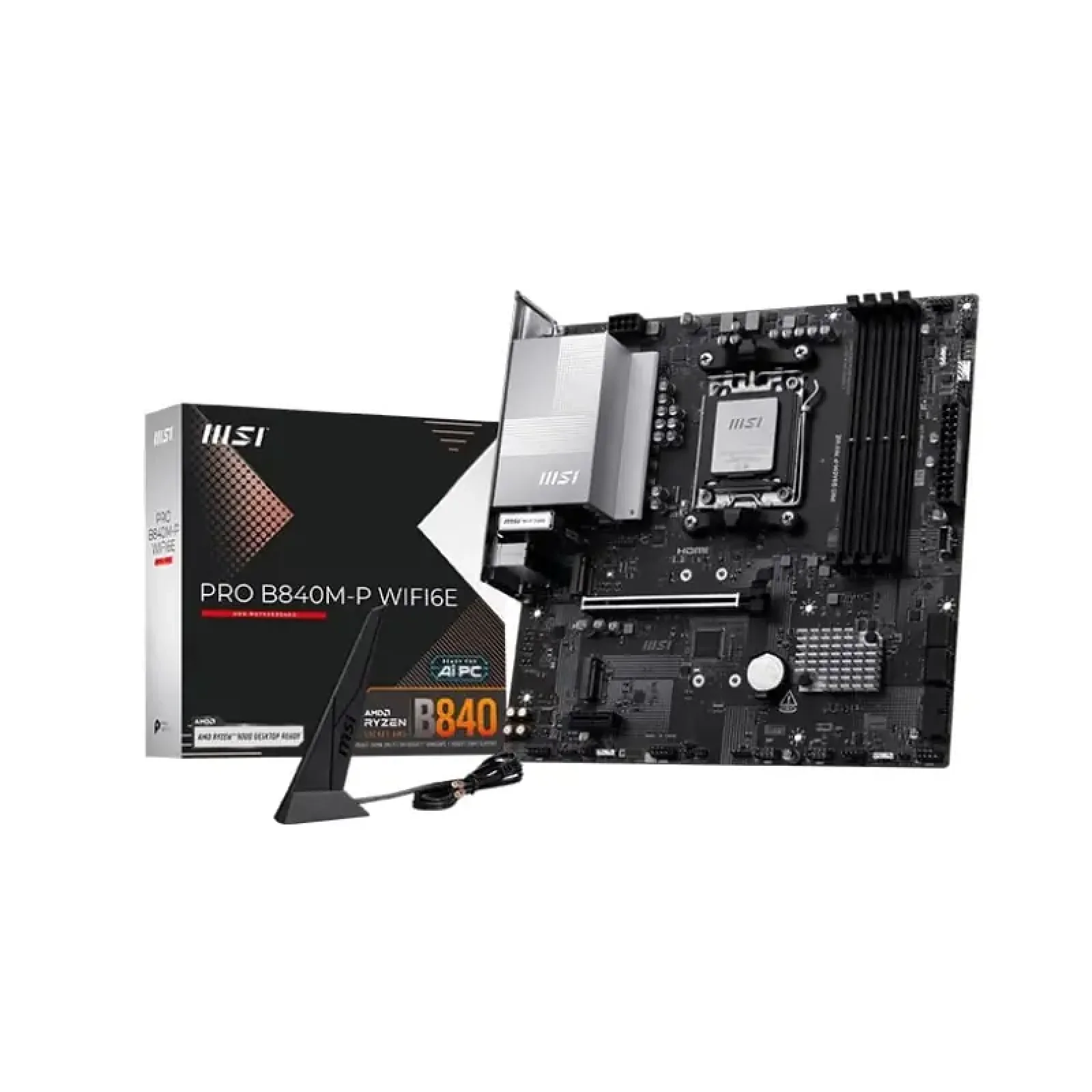 Материнська плата MSI Pro B840M-P WiFi6E Socket AM5 UA