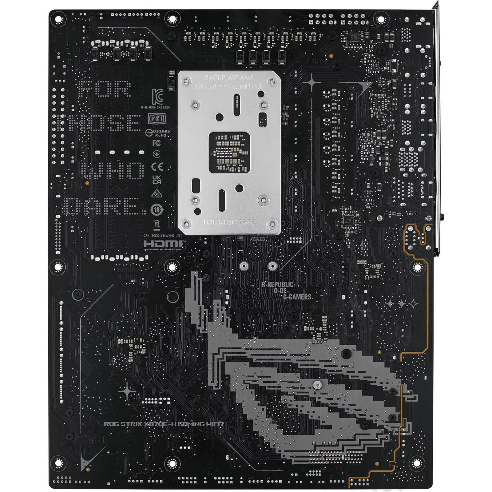 Материнская плата Asus ROG Strix X870E-H Gaming WiFi7 Socket AM5 UA