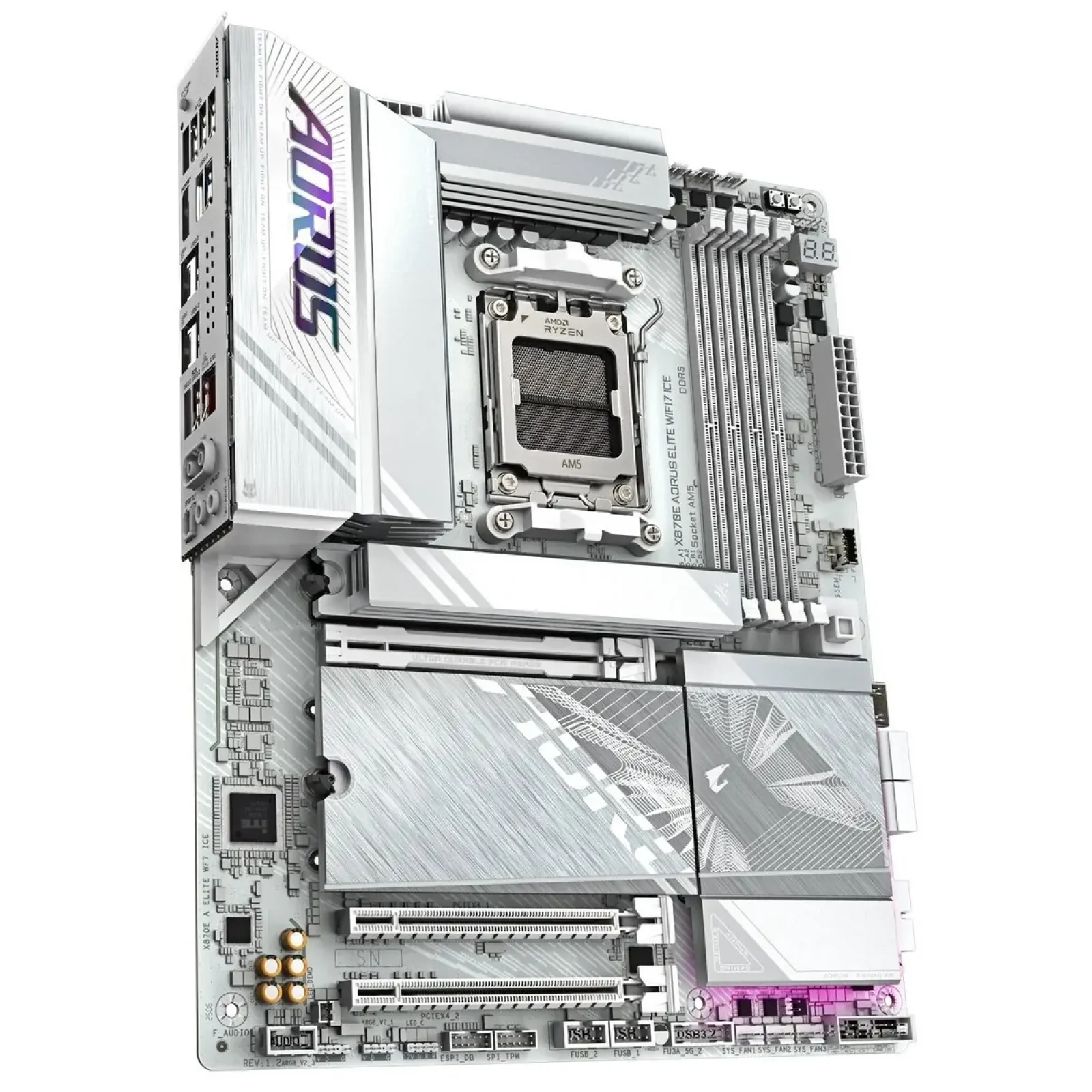 Материнська плата Gigabyte X870E Aorus Elite WiFi7 Ice Socket AM5 UA