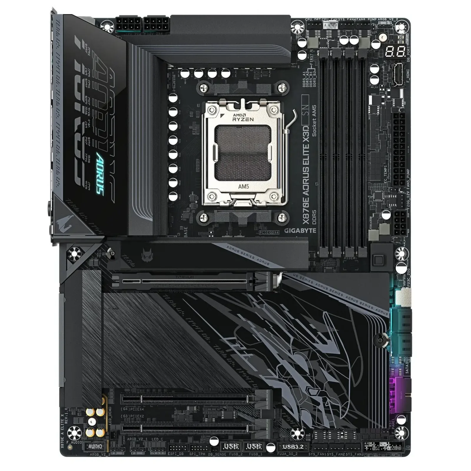 Материнская плата Gigabyte X870E Aorus Elite X3D Socket AM5 UA