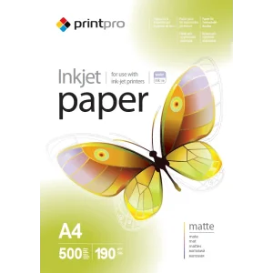 Фотопапір PrintPro матова 190г/м2 A4 500л (PME190500A4) UA