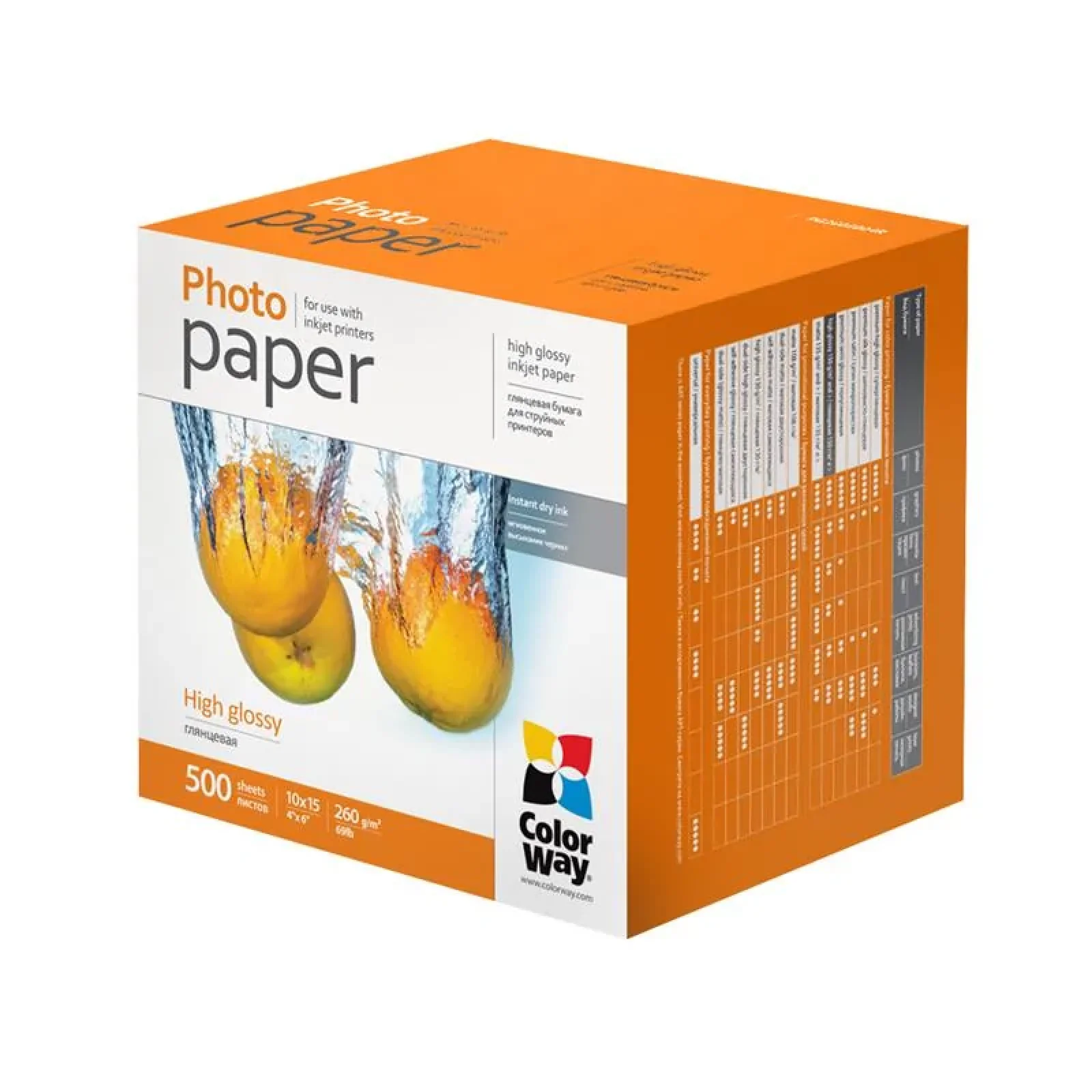 Фотобумага CW глянцевая 260г/м2 10х15см 500л (PG2605004R) UA