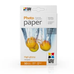 Фотобумага CW глянцевая 230г/м2 10х15см 50л (PG2300504R) UA