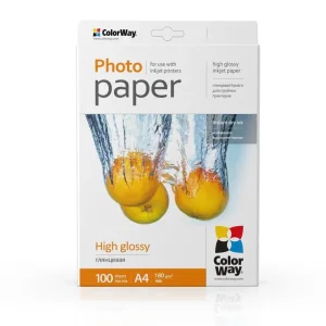 Фотопапір CW глянсова 180г/м2 A4 100л (PG180100A4) UA