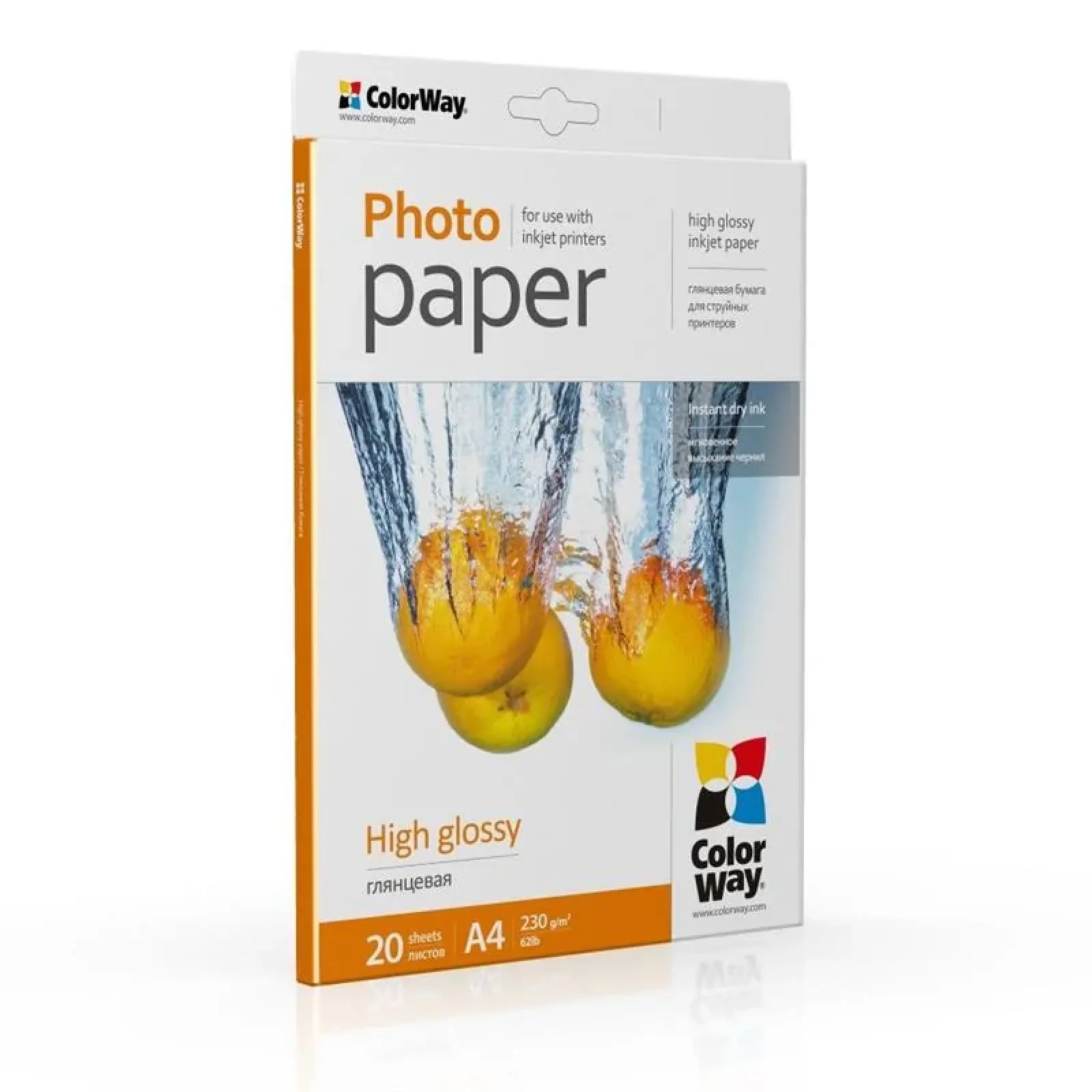 Фотопапір CW глянсова 230г/м2 A4 20л (PG230020A4) UA