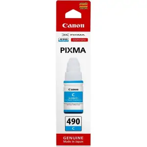 Чорнило Canon GI-490 Pixma G1400/G2400/G3400 (Cyan) (0664C001) 70мл UA