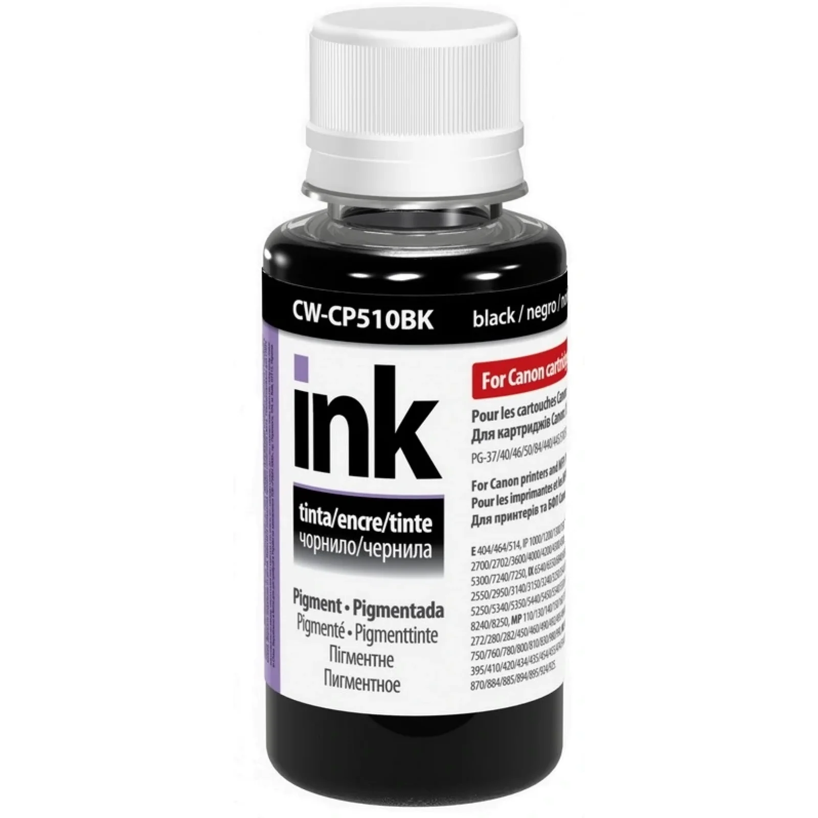 Чернила CW Canon CP-510 (CW-CP510BK01) Black Pigment, 100мл UA