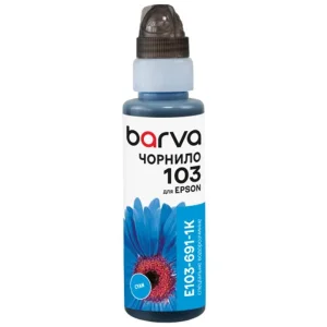 Чорнила Barva Epson 103 C (Cyan) (E103-691-1K) флакон OneKey (1K), 100 мл UA