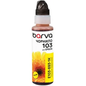 Чорнила Barva Epson 103 Y (Yellow) (E103-693-1K) флакон OneKey (1K), 100 мл UA