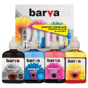 Комплект чернил Barva Canon PG-46BK + CL-56C/M/Y BK/C/M/Y (CPG46-090-MP) 4х90 г UA