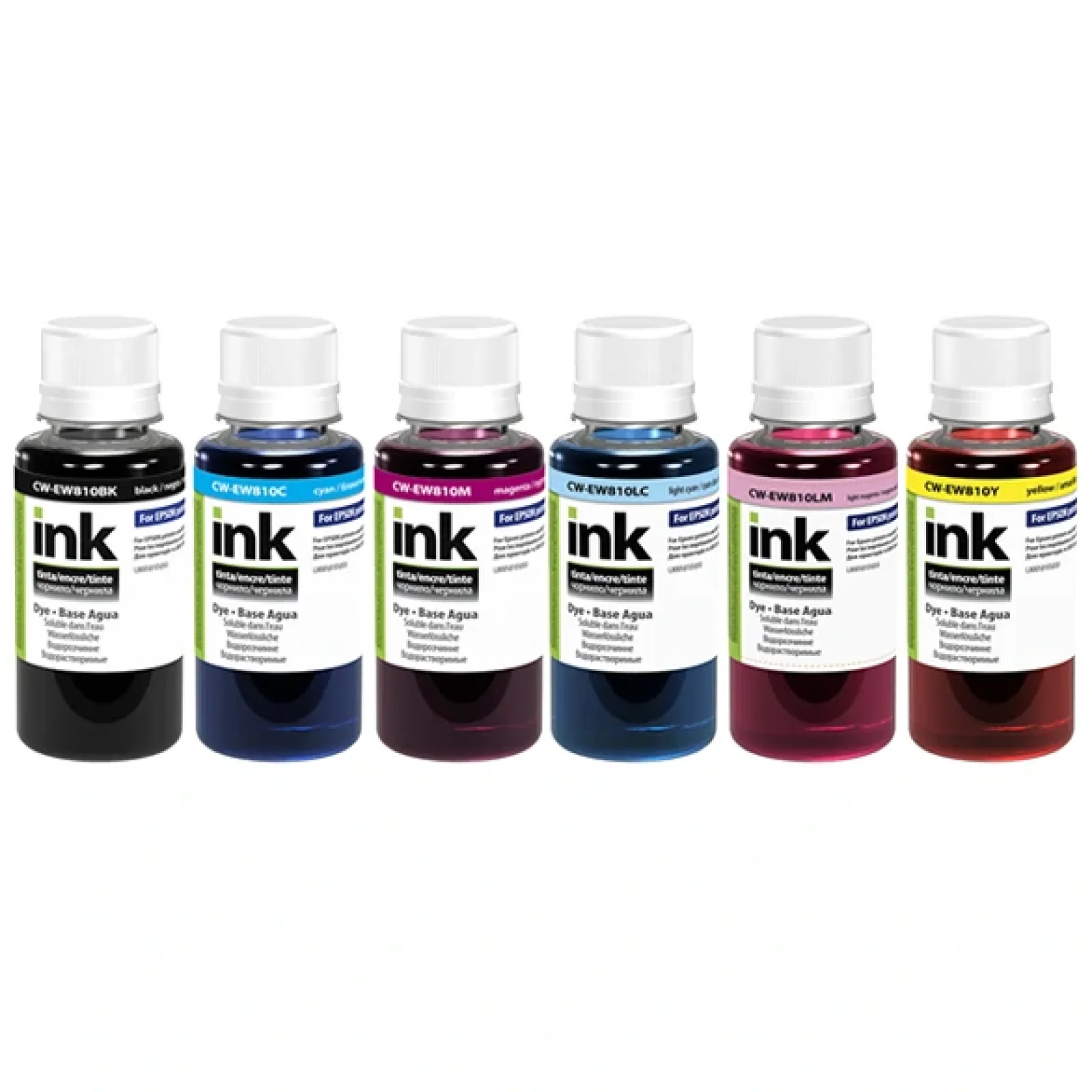 Комплект чернил CW Epson L800/810/850 BK/С/LC/LM/M/Y (CW-EW810SET01) 6*100г UA