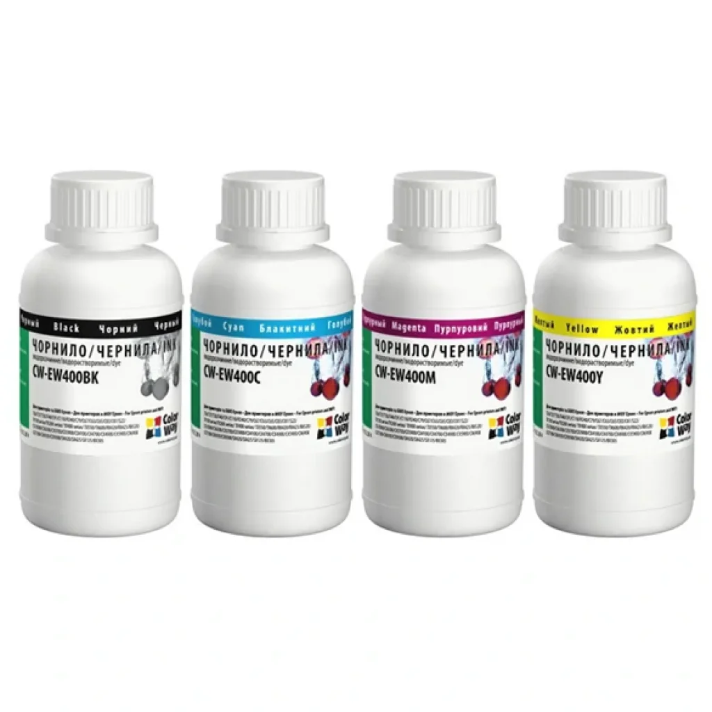 Комплект чорнил CW Epson T26/C91 BK/С/M/Y (CW-EW400SET02) 4*200г UA