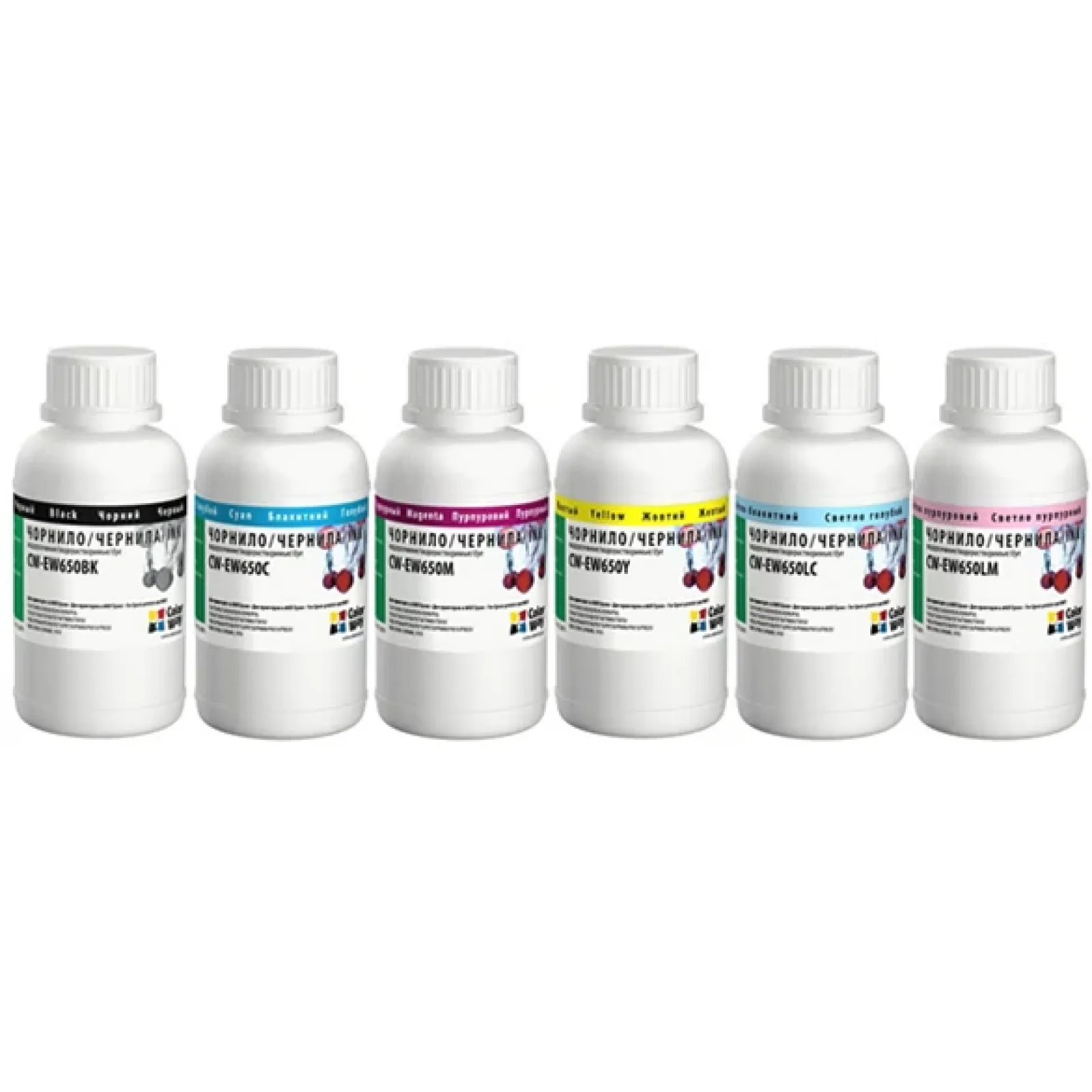 Комплект чернил CW EPSON TX650 BK/С/LC/LM/M/Y (CW-EW650SET02) 6*200г UA