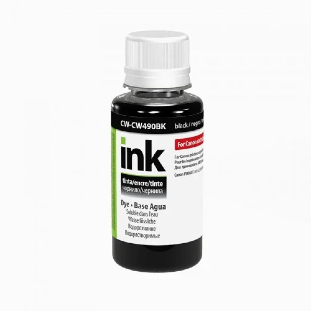 Чорнила CW Canon PIXMA G1400/G2400/G3400 (CW-CP490BK01) Black Pigment, 100мл UA