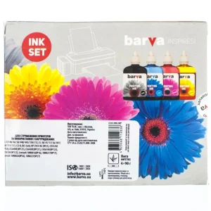 Комплект чорнил Barva Canon/HP/Lexmark Універсальні №4 B/C/M/Y (CU4-090-MP) 4х90г UA