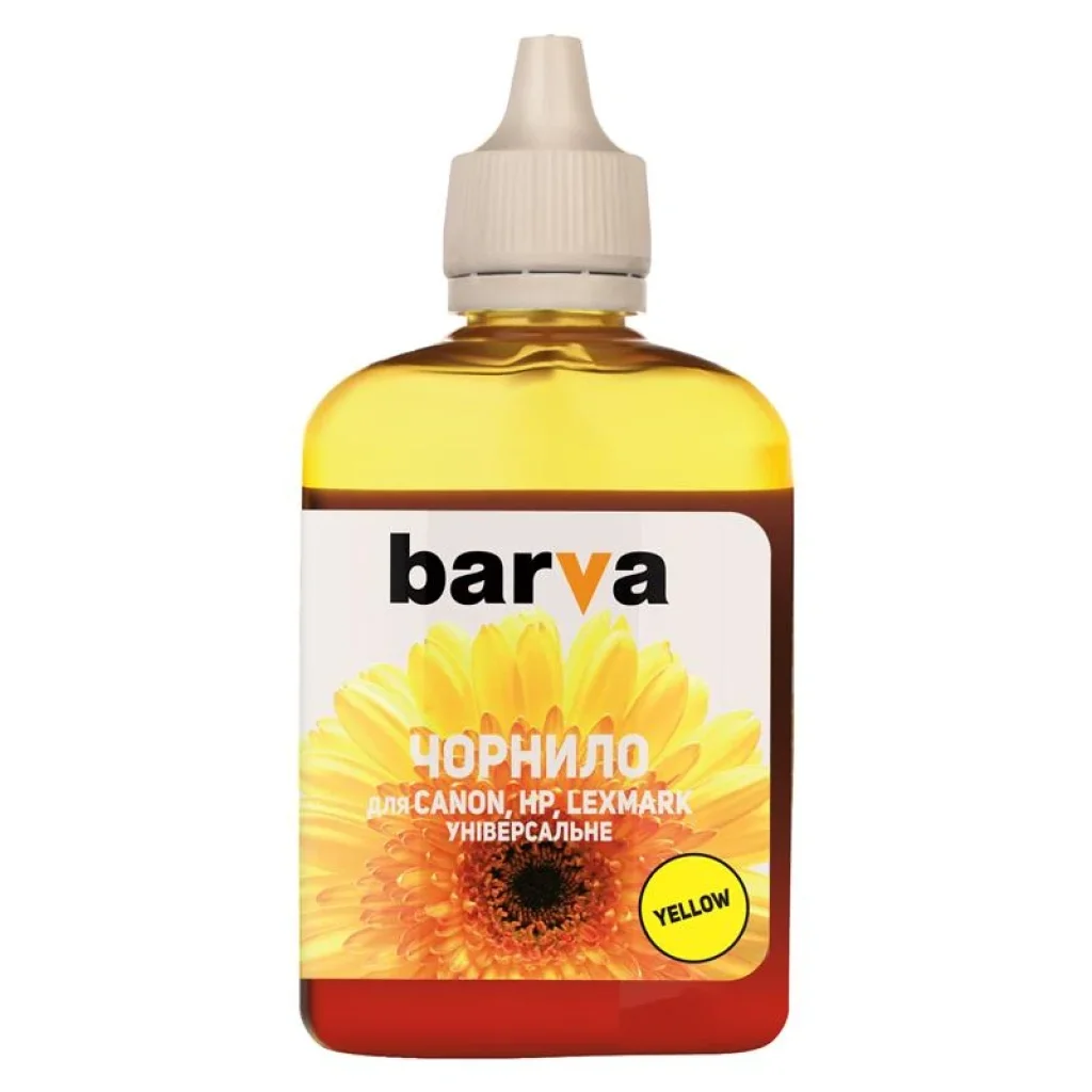 Чернила Barva Canon/HP/Lexmark Универсальные №4 (Yellow) (CU4-474) 90 г UA