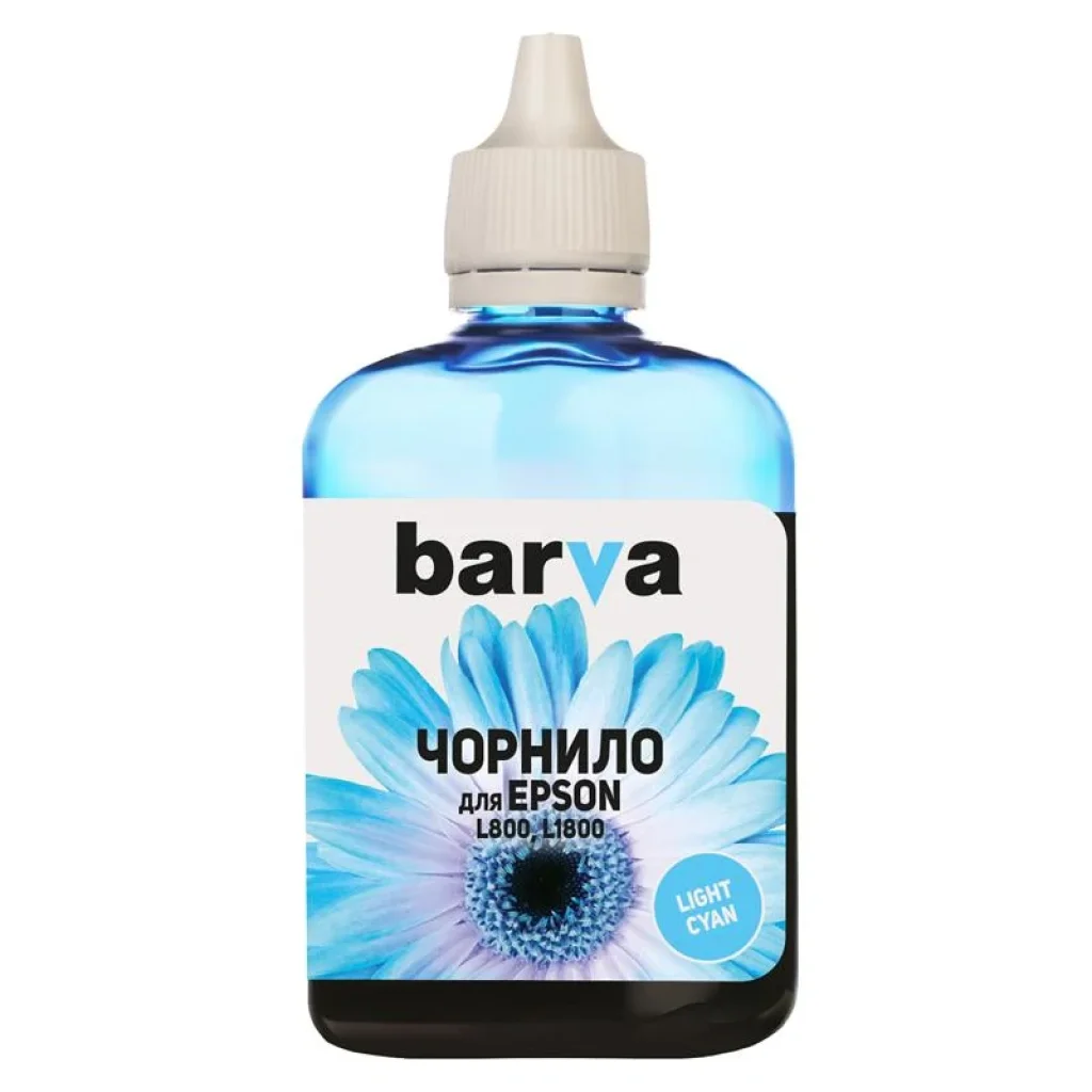 Чернила Barva EPSON L800/L810/L850/L1800 (T6735) (Light сyan) (L800-416) 90 г UA