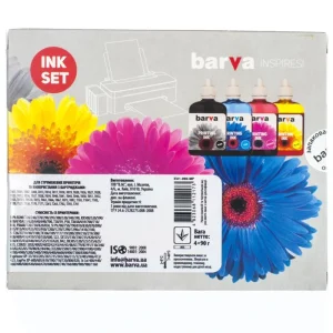 Комплект чернил Barva EPSON Универсальные №1 B/C/M/Y (EU1-090-MP) 4х90 г UA