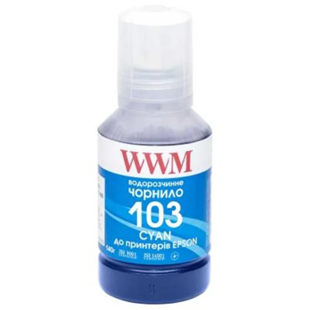 Чорнила WWM Epson L3100/3110/3150 (Cyan) (E103C) 140г UA