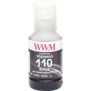 Чорнила WWM Epson M1100/M1120 (Black Pigment) (E110BP) 140г UA