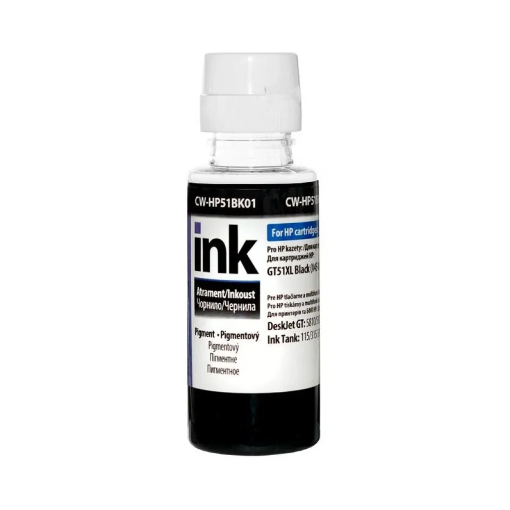 Чернила CW HP Ink Tank 115/315/415 (Black Pigment) (CW-HP51BK01) 100мл UA