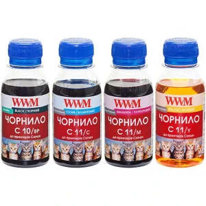 Комплект чернил WWM для CANON PG510BP/CL511 B/C/M/Y C10/11SET 4*100г, C10/11SET4-2 UA