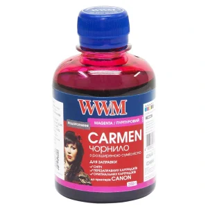 Чорнила WWM Universal Carmen для Сanon серій PIXMA iP/iX/MP/MX/MG Magenta (CU/M) 200г UA