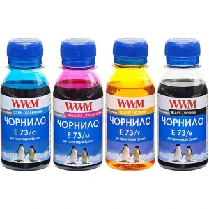 Комплект чернил WWM для EPSON Stylus CX3700/T26/TX106/TX206/TX419 B/C/M/Y (E73SET-2) 4*100г UA