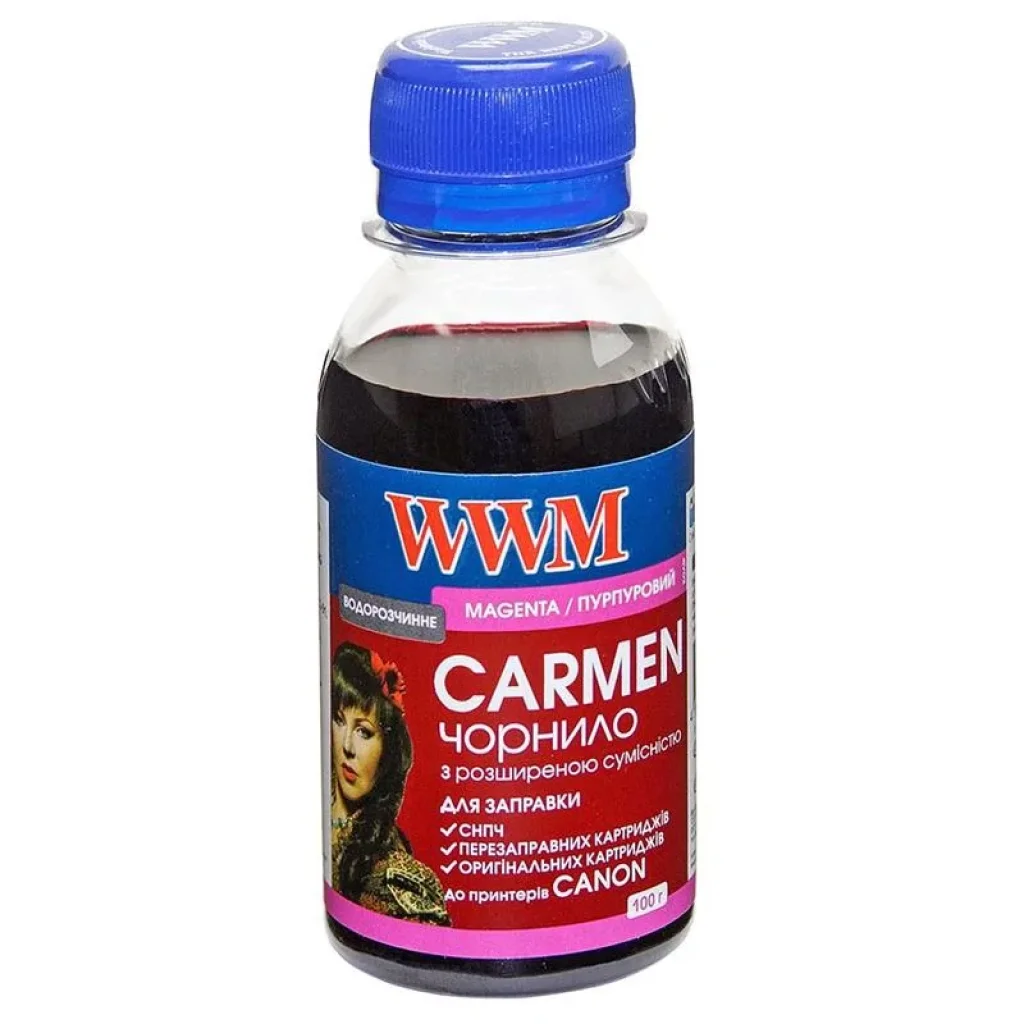 Чорнила WWM Canon Universal Carmen Magenta (CU/M-2) 100г UA
