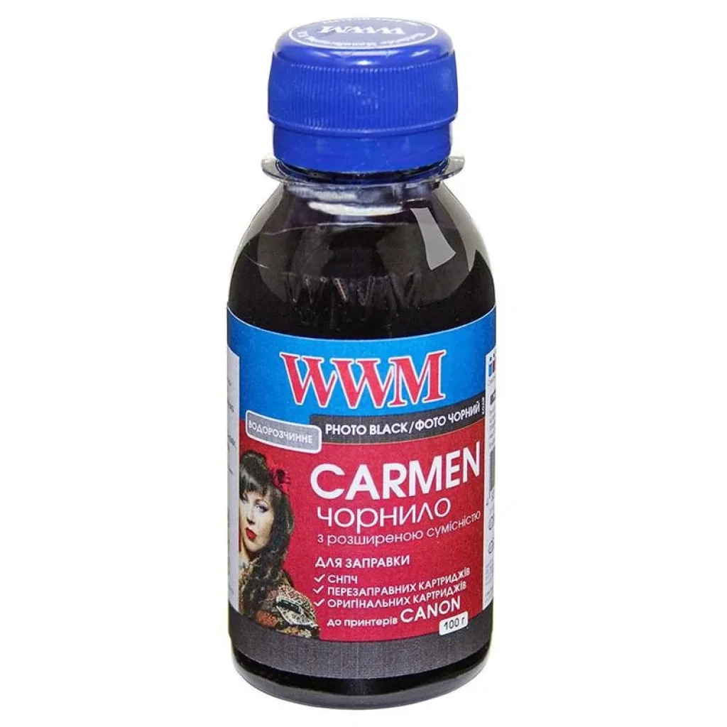 Чернила WWM Canon Universal Carmen Photo Black (CU/PB-2) 100г UA