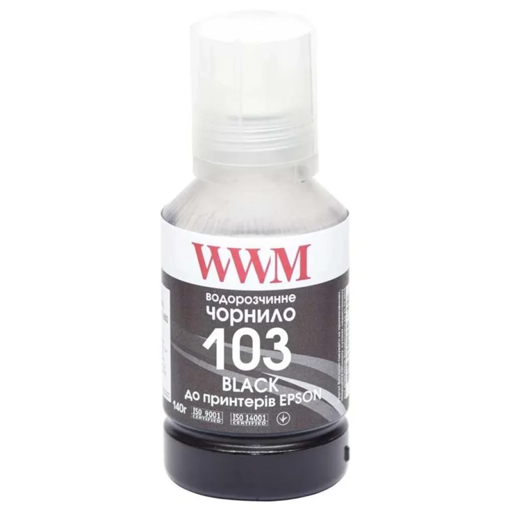 Чорнила WWM Epson L3100/3110/3150 (Black) (E103B) 140г UA
