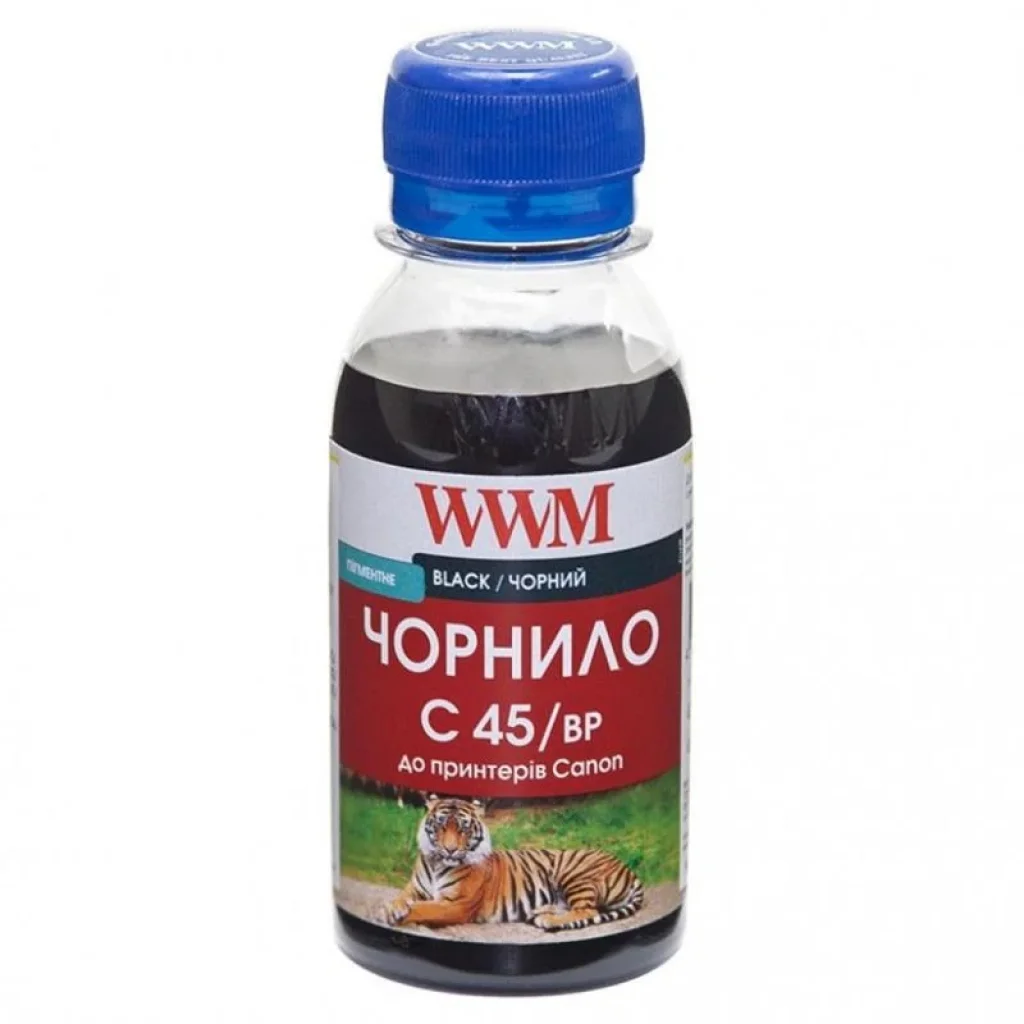Чорнила WWM Canon PG-440/PG-445/PGI-450Bk (Black Pigment) (C45/BP-2) 100г UA