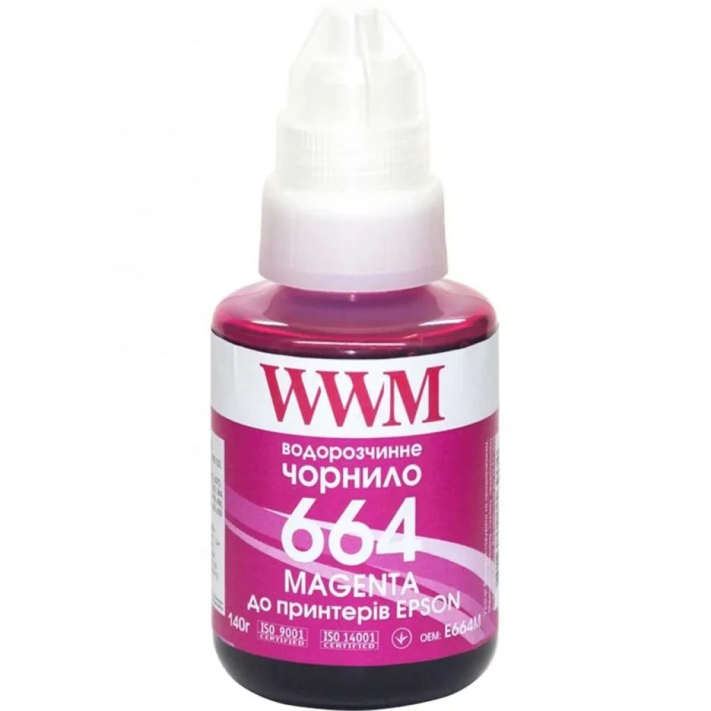 Чорнила WWM Epson L110/210/300 Magenta (E664M) 140г UA