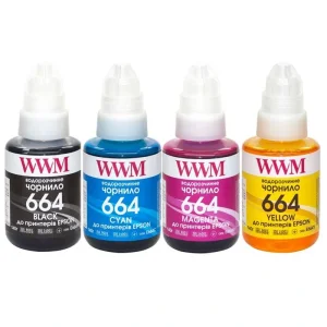 Комплект чернил WWM для Epson L110/L210/L300 4х140г B/C/M/Y (E664SET4) UA