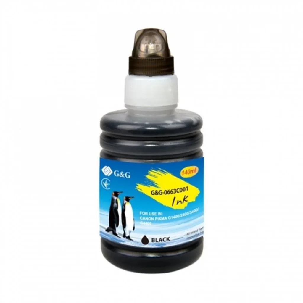 Чорнила G&G Canon Pixma G1400/G2400/G3400 (Black) (G&G-0663C001) 135мл UA