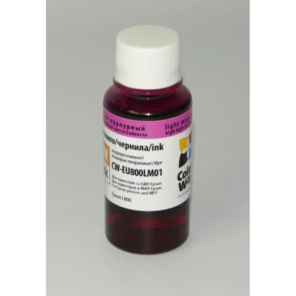 Чорнило свiтлостiйке CW Epson L800 (Light Magenta) (CW-EU800LM01) 100мл UA
